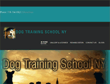 Tablet Screenshot of dogtrainingschoolny.com